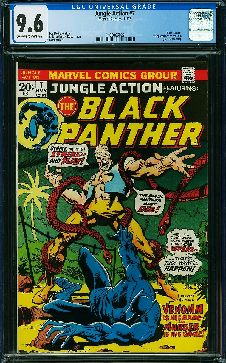 Jungle Action #7 (1973, Marvel) CGC 9.6 1st Venomm Black Panther