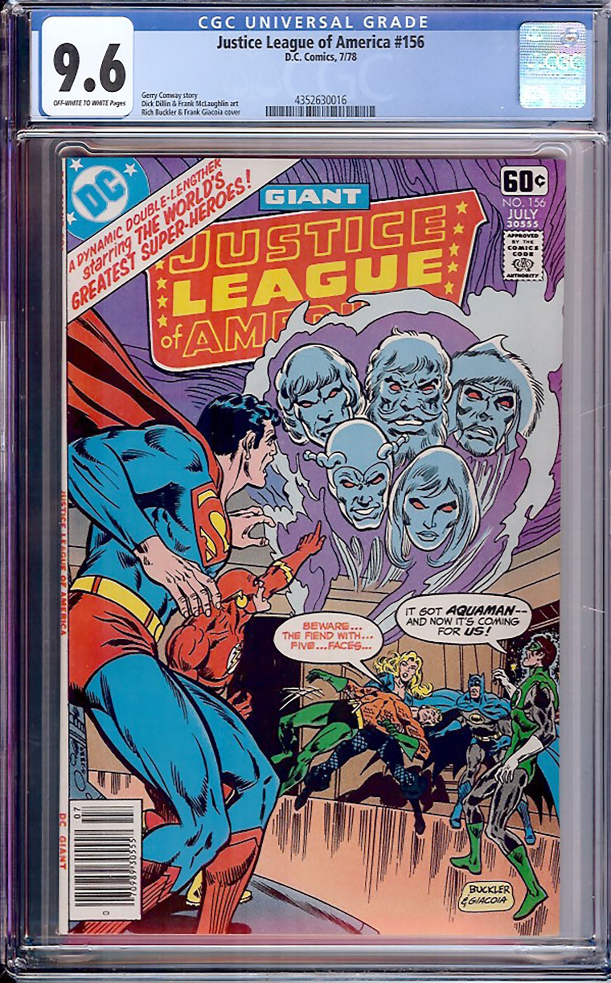 Justice League of America #156 (DC, 1978) CGC 9.6