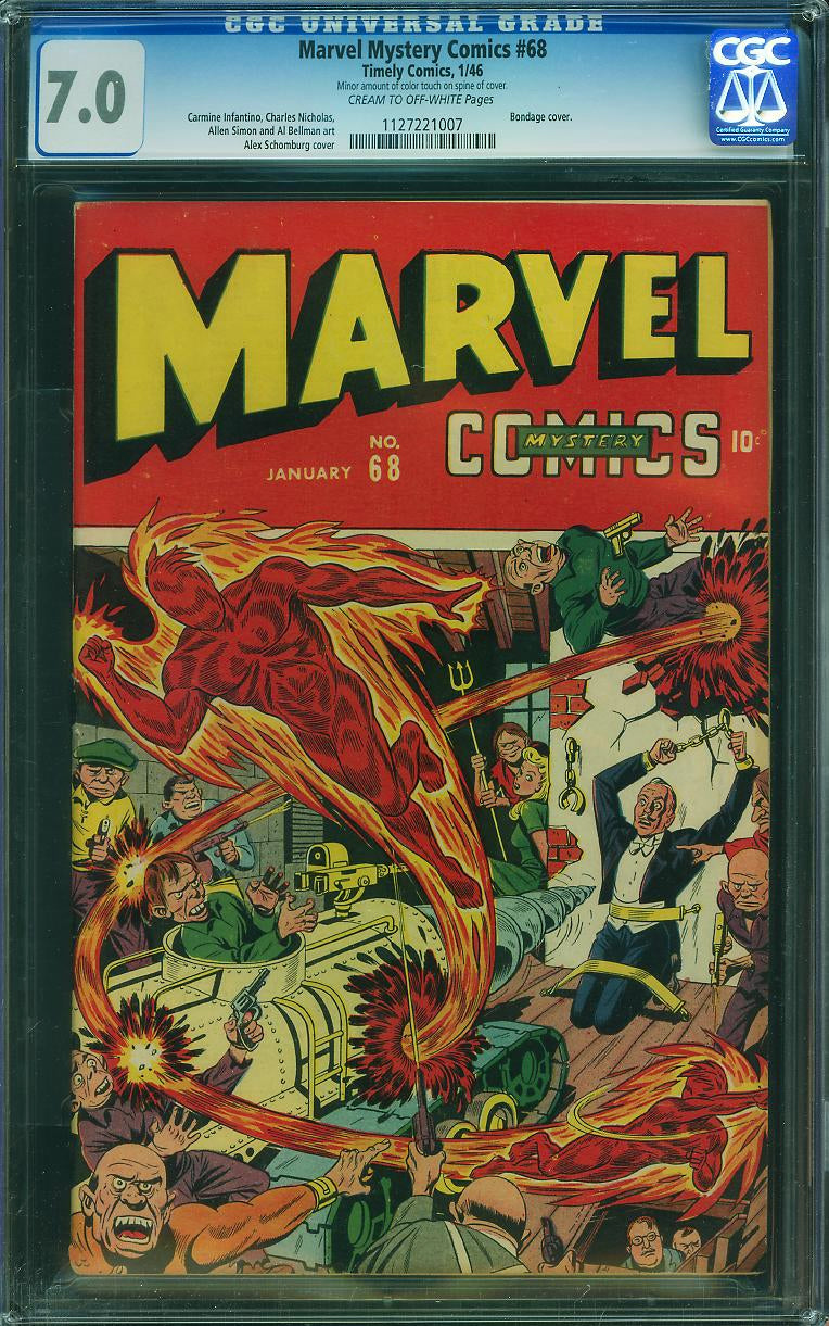 Marvel Mystery Comics #68 (1946) CGC 7.0 | Alex Schomburg Bondage Cover