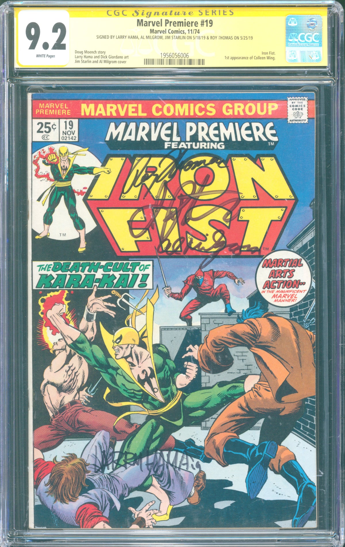 Marvel Premiere #19 (1974) CGC 9.2