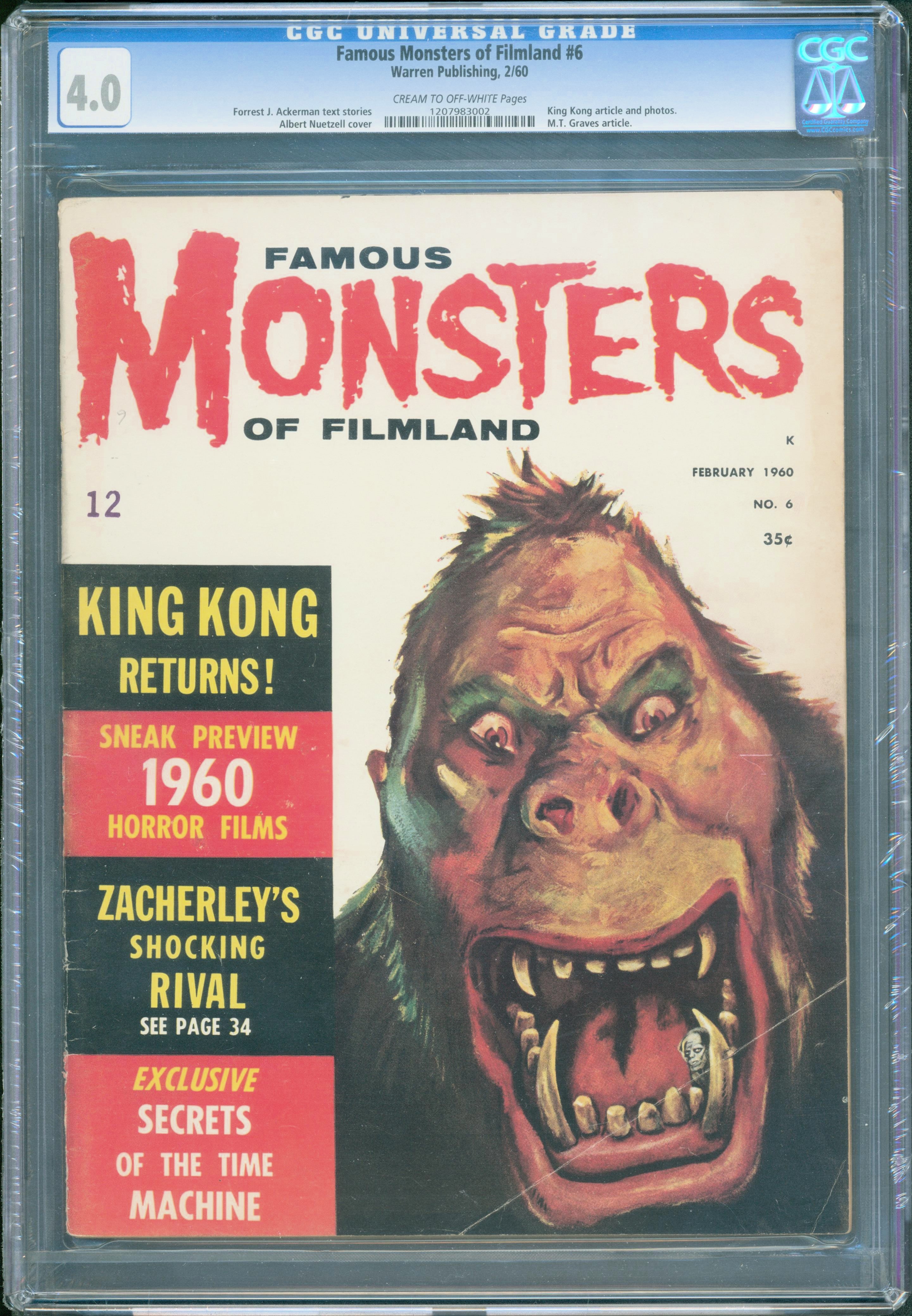 Famous Monsters of Filmland #6 (Warren, 1960) CGC 4.0