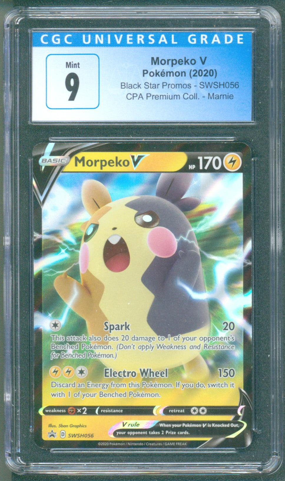 Morpeko V SWSH056 (Pokémon, 2020) CGC 9