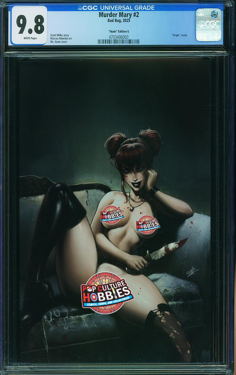 Murder Mary #2 (2025) CGC 9.8 | Nude Edition G | Virgin Cover