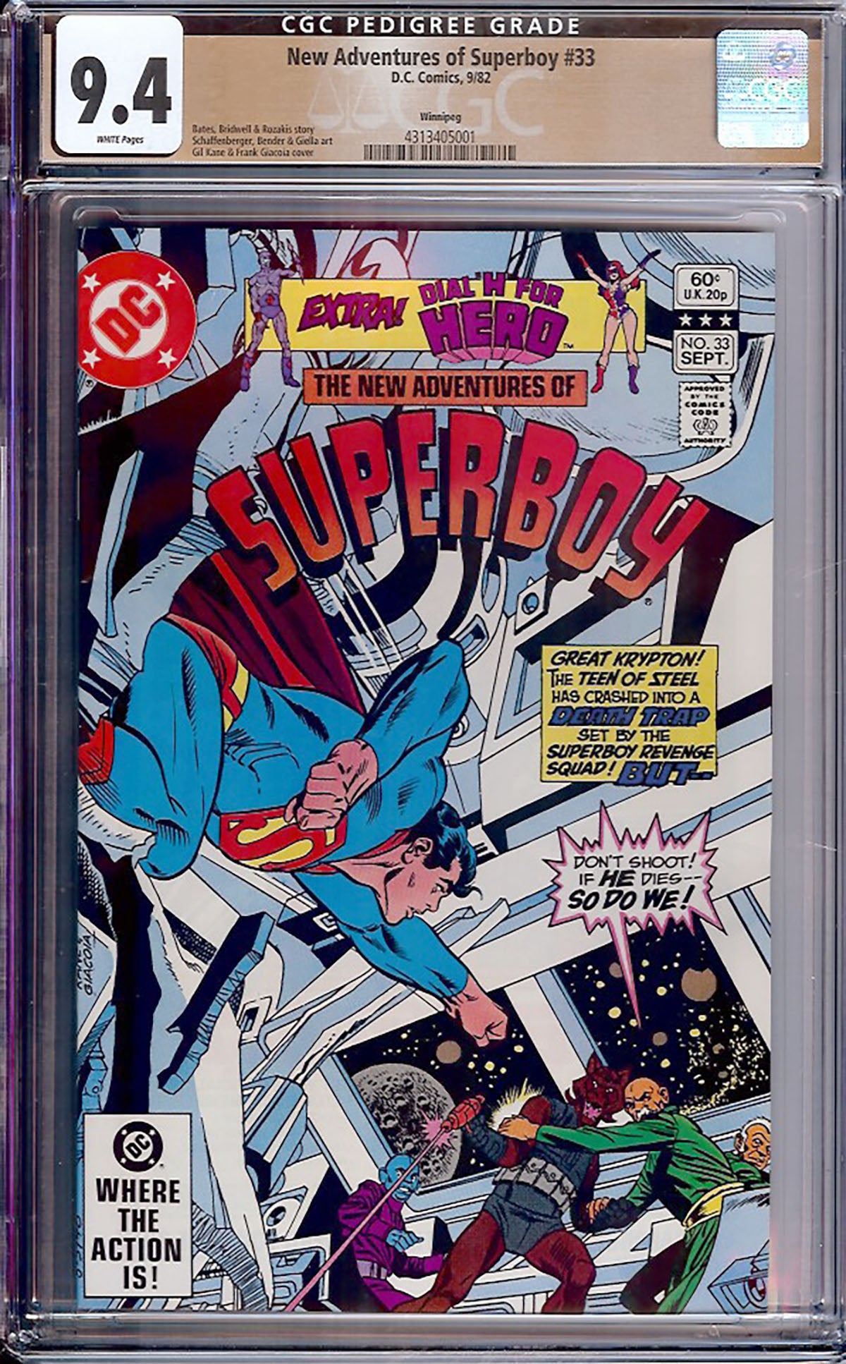 New Adventures of Superboy #33 (DC, 1982) CGC 9.4
