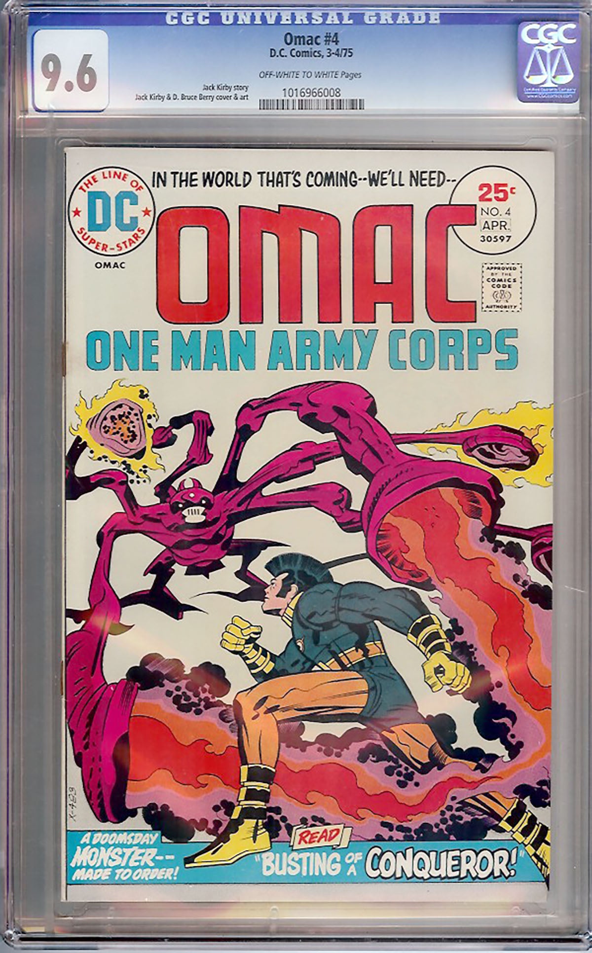 OMAC #4 (DC, 1975) CGC 9.6