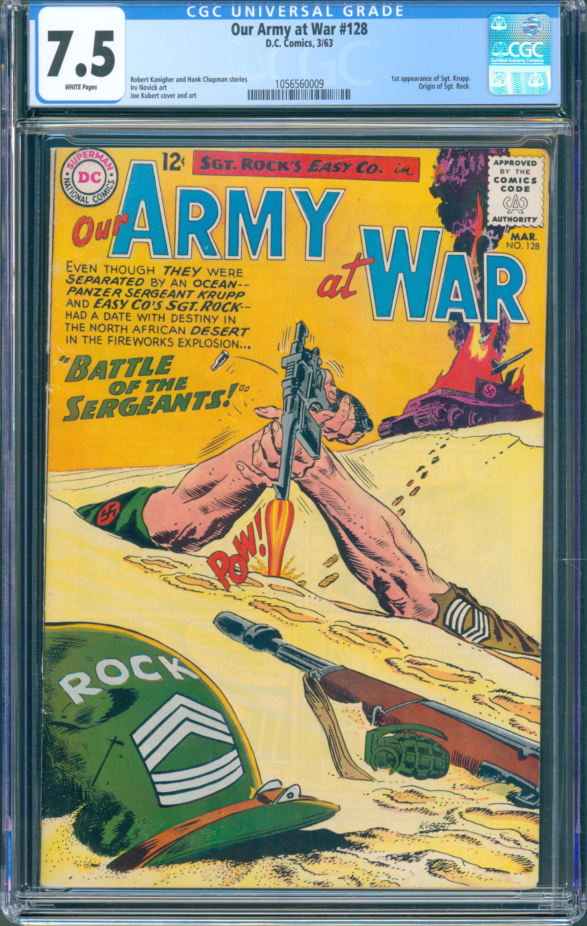 Our Army at War #128 (DC Comics, 1963) CGC 7.5