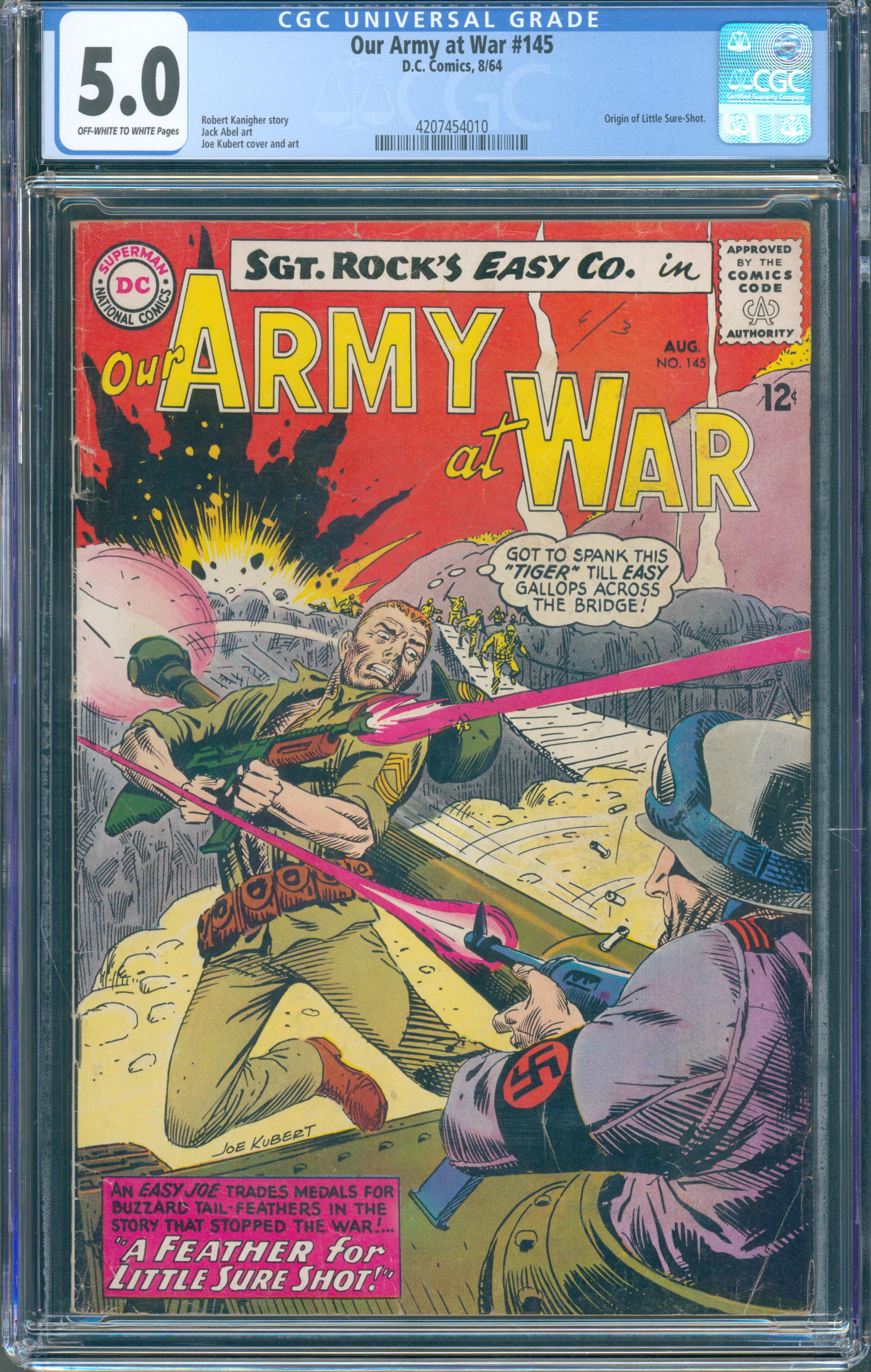 Our Army at War #145 (DC, 1964) CGC 5.0