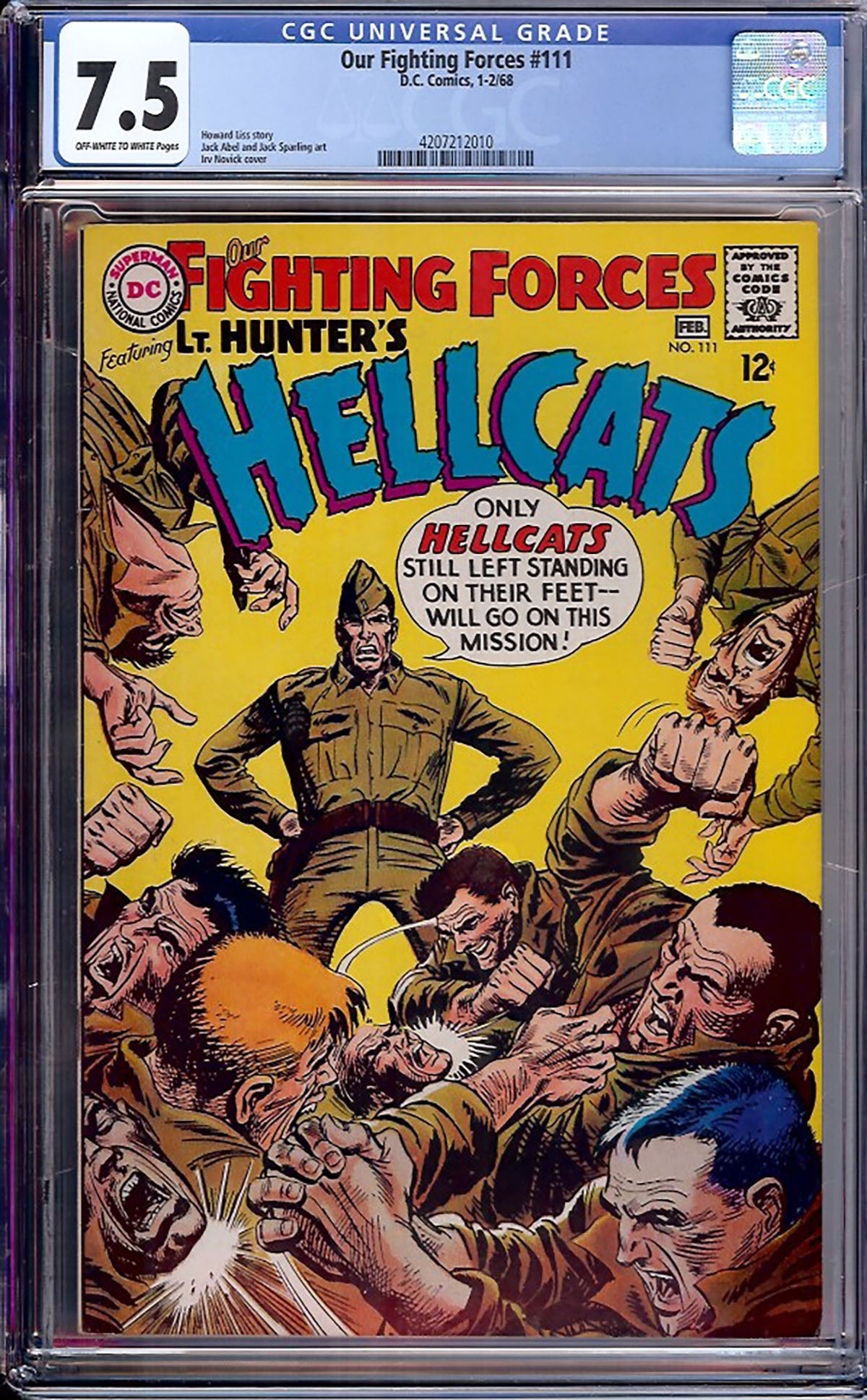 Our Fighting Forces #111 (DC, 1968) CGC 7.5