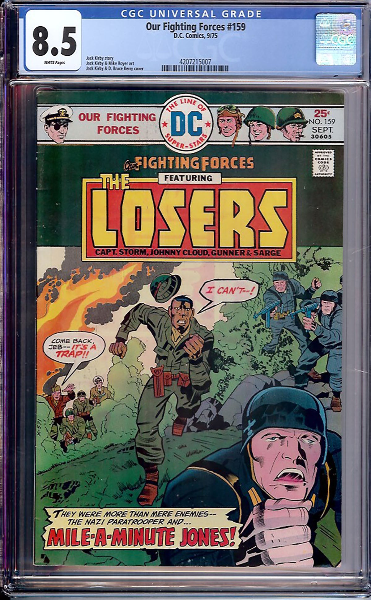 Our Fighting Forces #159 (DC, 1975) CGC 8.5 - White Pages