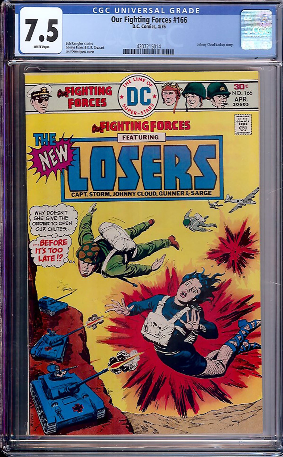 Our Fighting Forces #166 (DC, 1976) CGC 7.5 White Pages