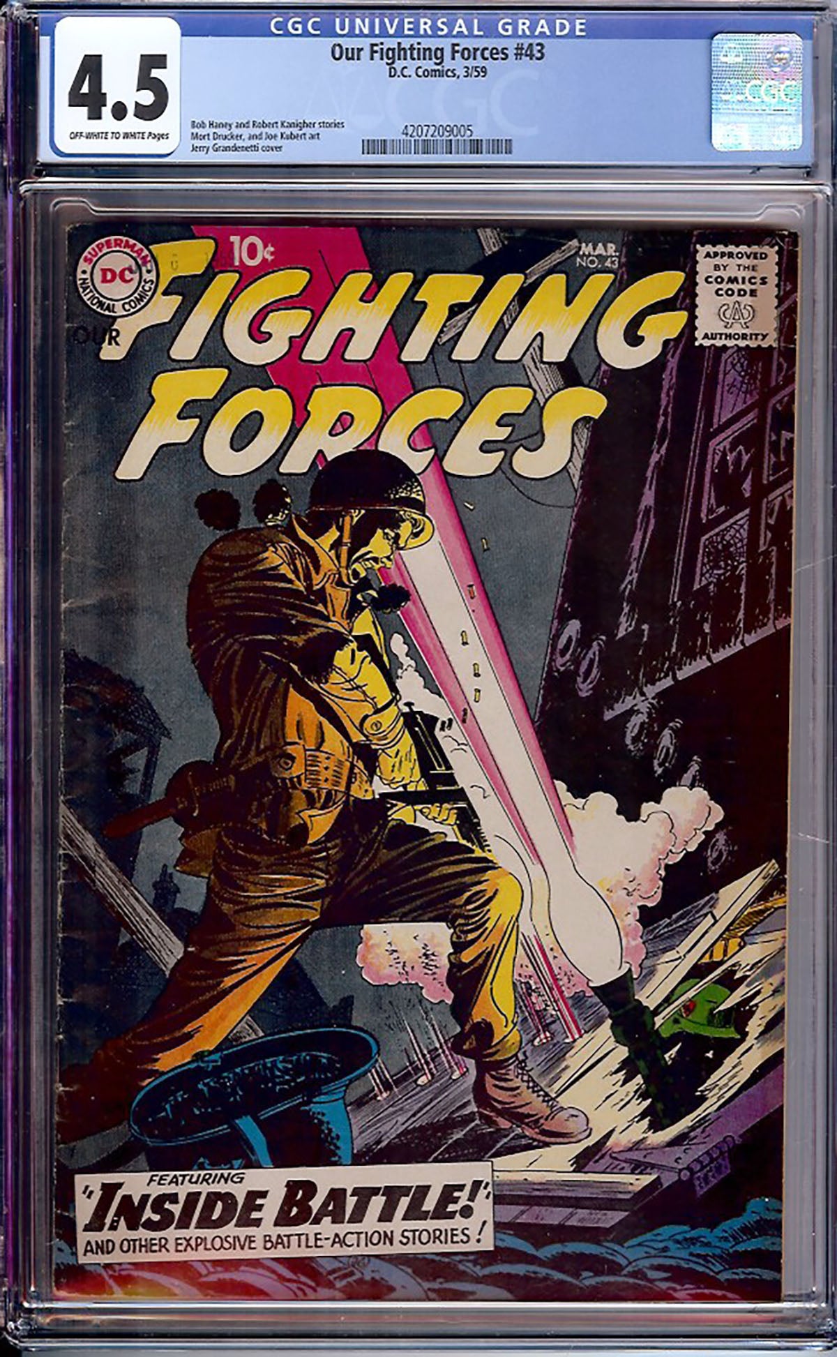 Our Fighting Forces #43 (DC, 1959) CGC 4.5
