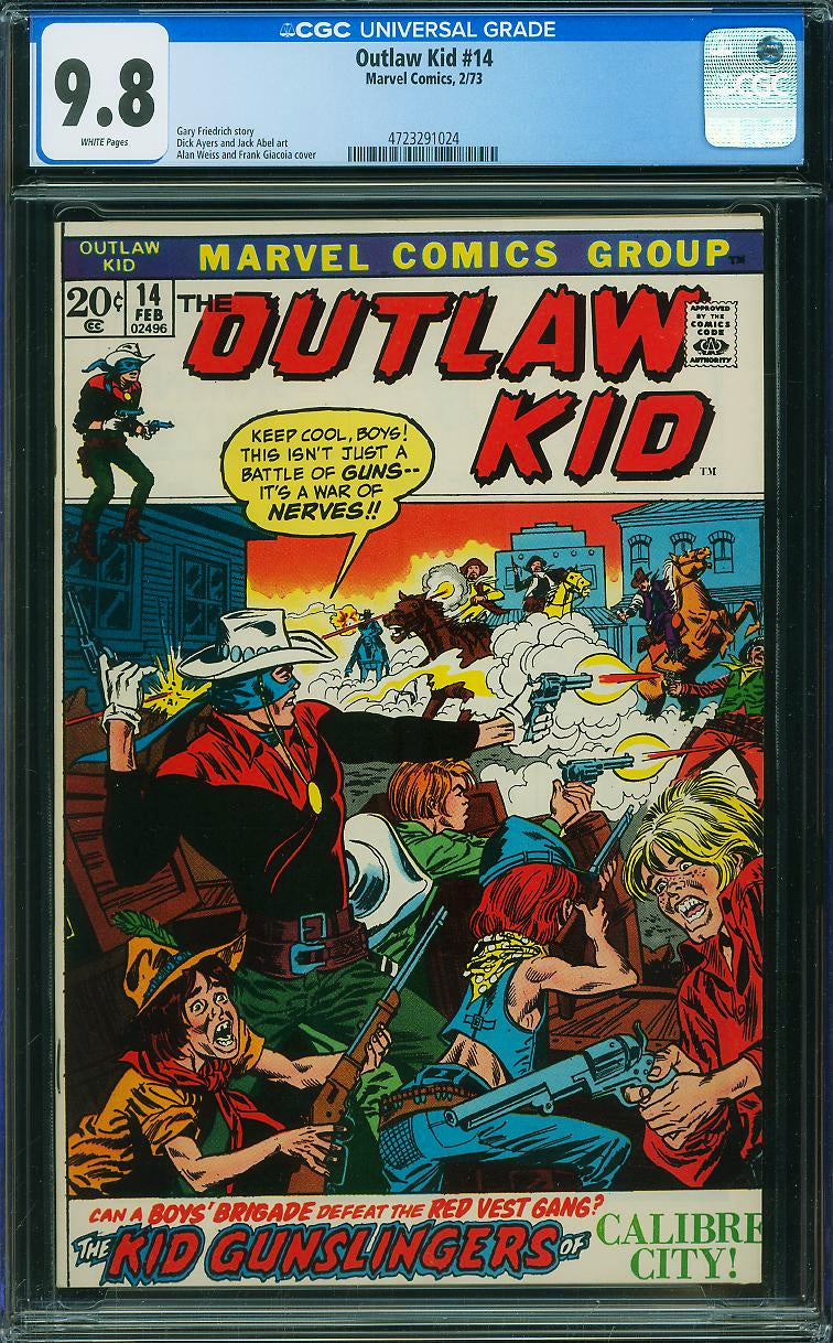 Outlaw Kid #14 (Marvel, 1973) CGC 9.8- SINGLE HIGHEST GRADED