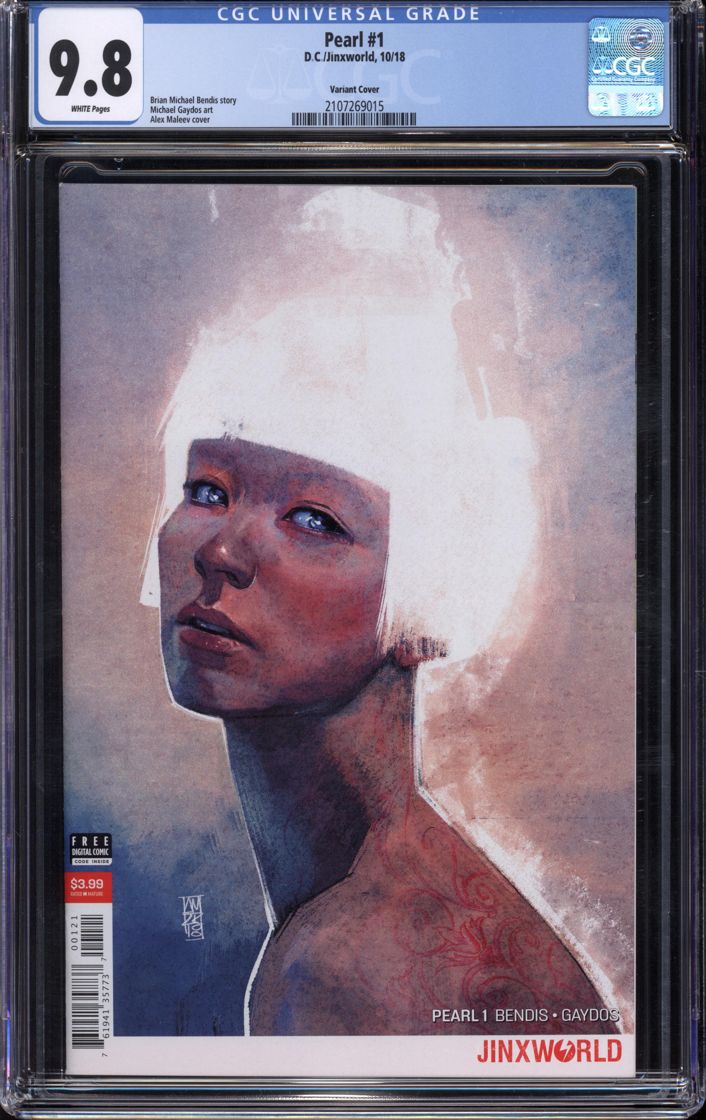 Pearl #1 (DC/Jinxworld, 2018) CGC 9.8 Alex Maleev Variant - KEY