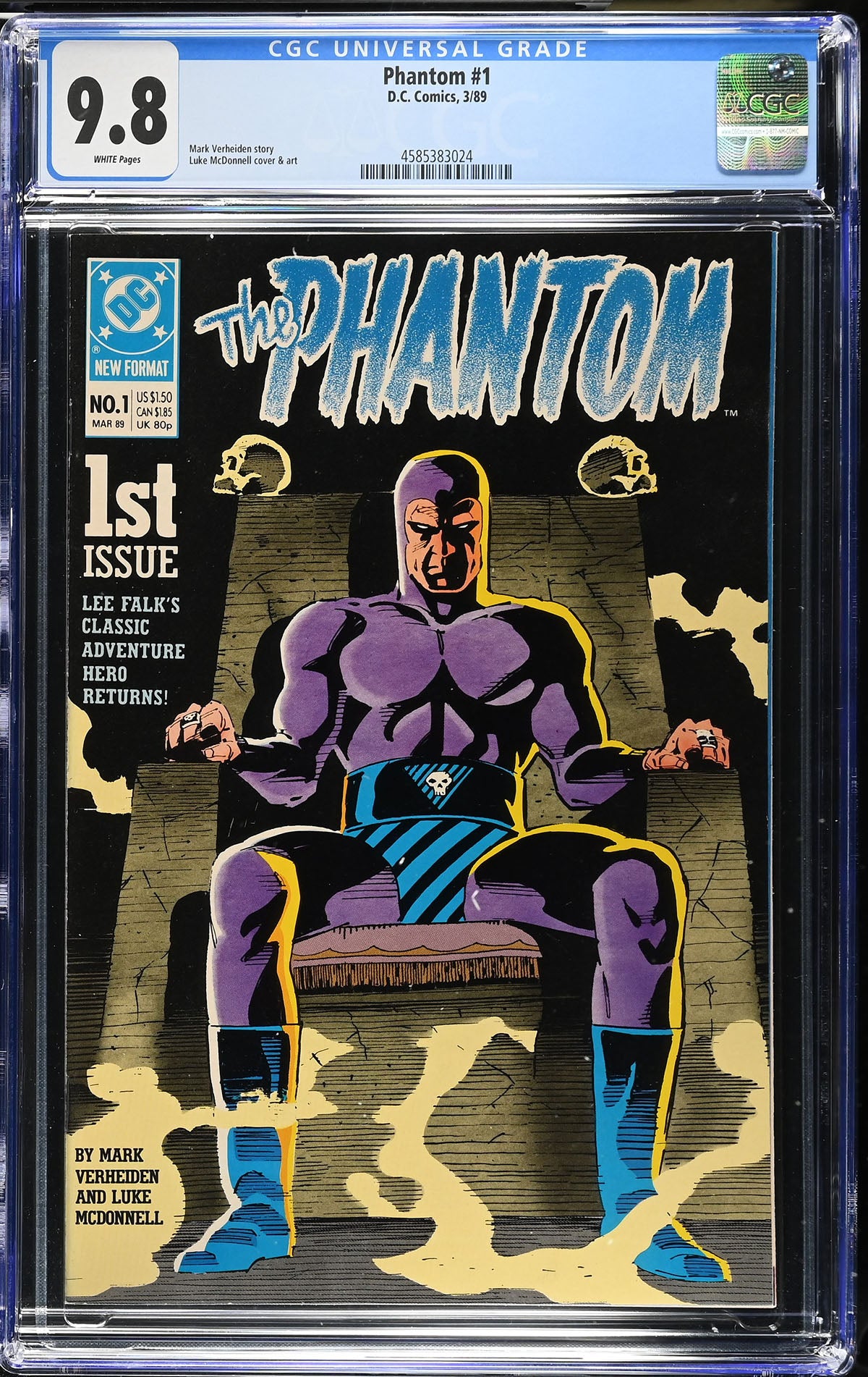 The Phantom #1 (DC, 1989) CGC 9.8 White Pages
