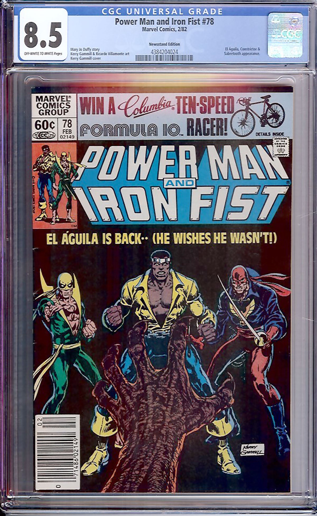 Power Man and Iron Fist #78 (Marvel, 1982) CGC 8.5