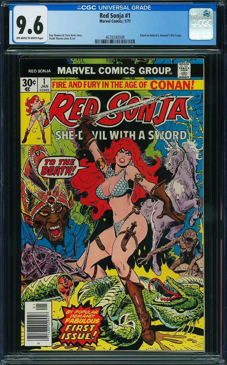 Red Sonja #1 (Marvel, 1977) CGC 9.6 KEY