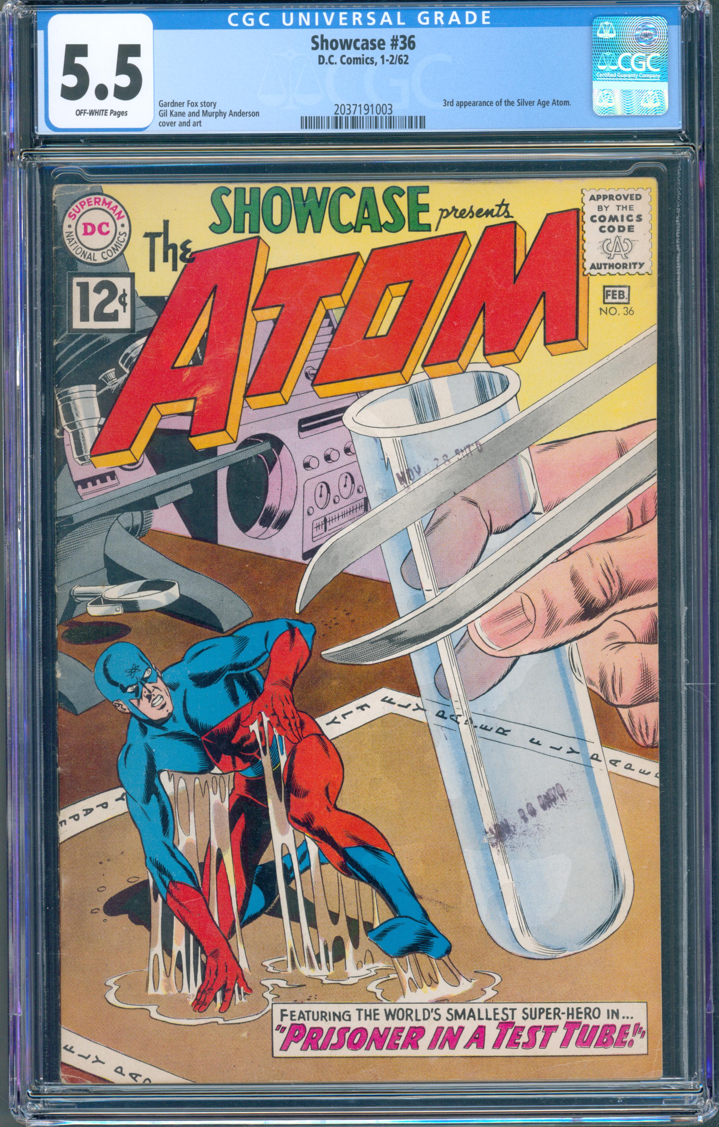 Showcase #36 (DC, 1962) CGC 5.5 — KEY