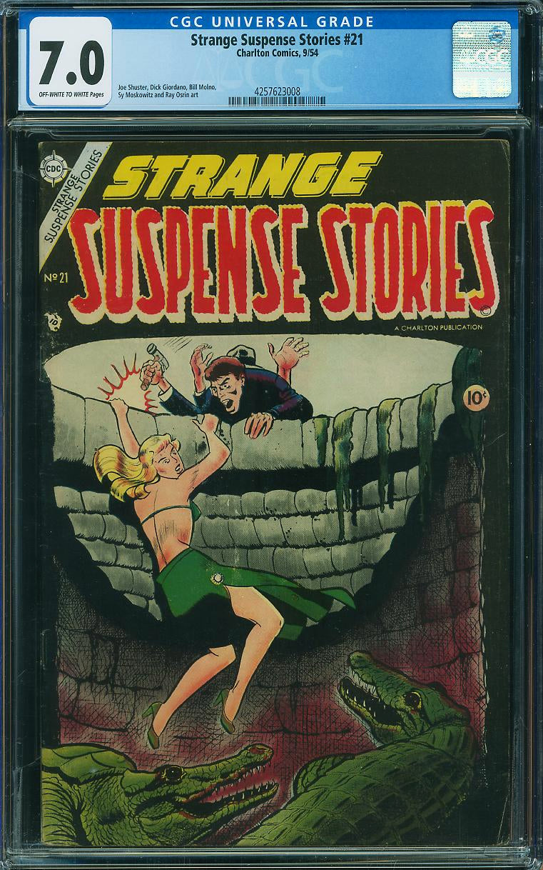 Strange Suspense Stories #21 (Charlon, 1954) CGC 7.0