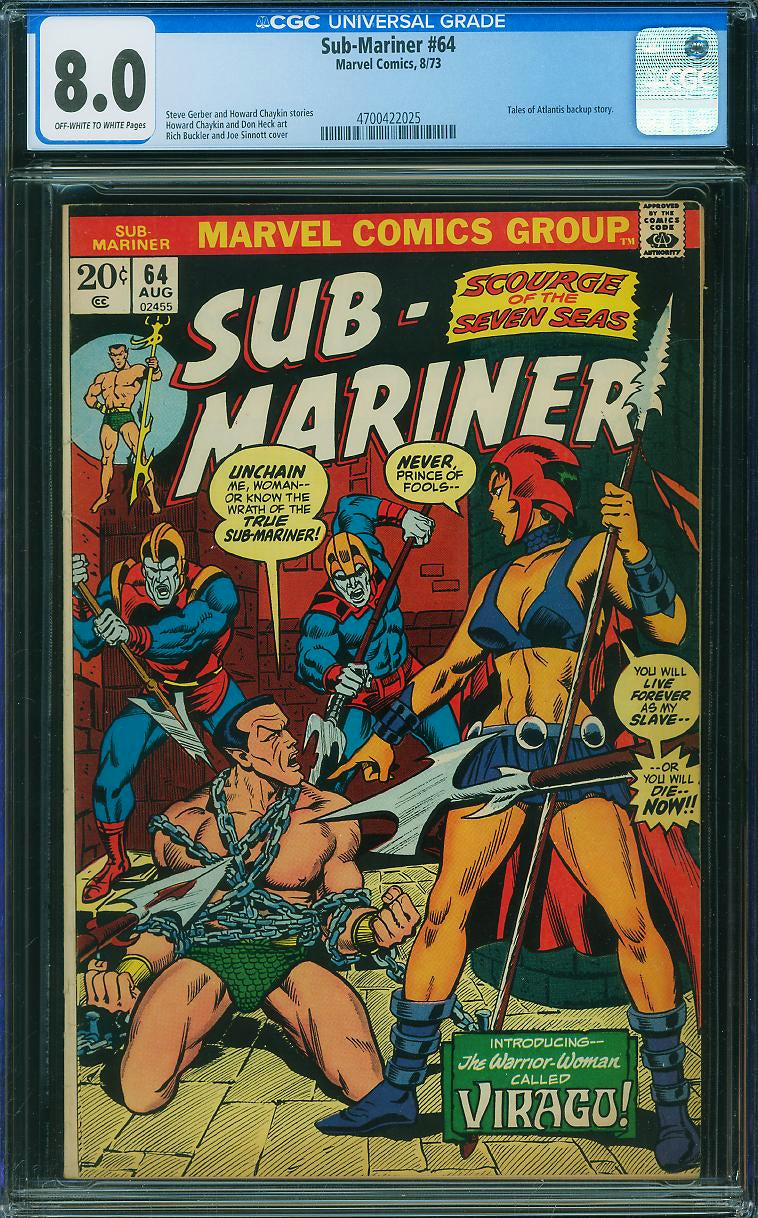 Sub-Mariner #64 (1973) CGC 8.0