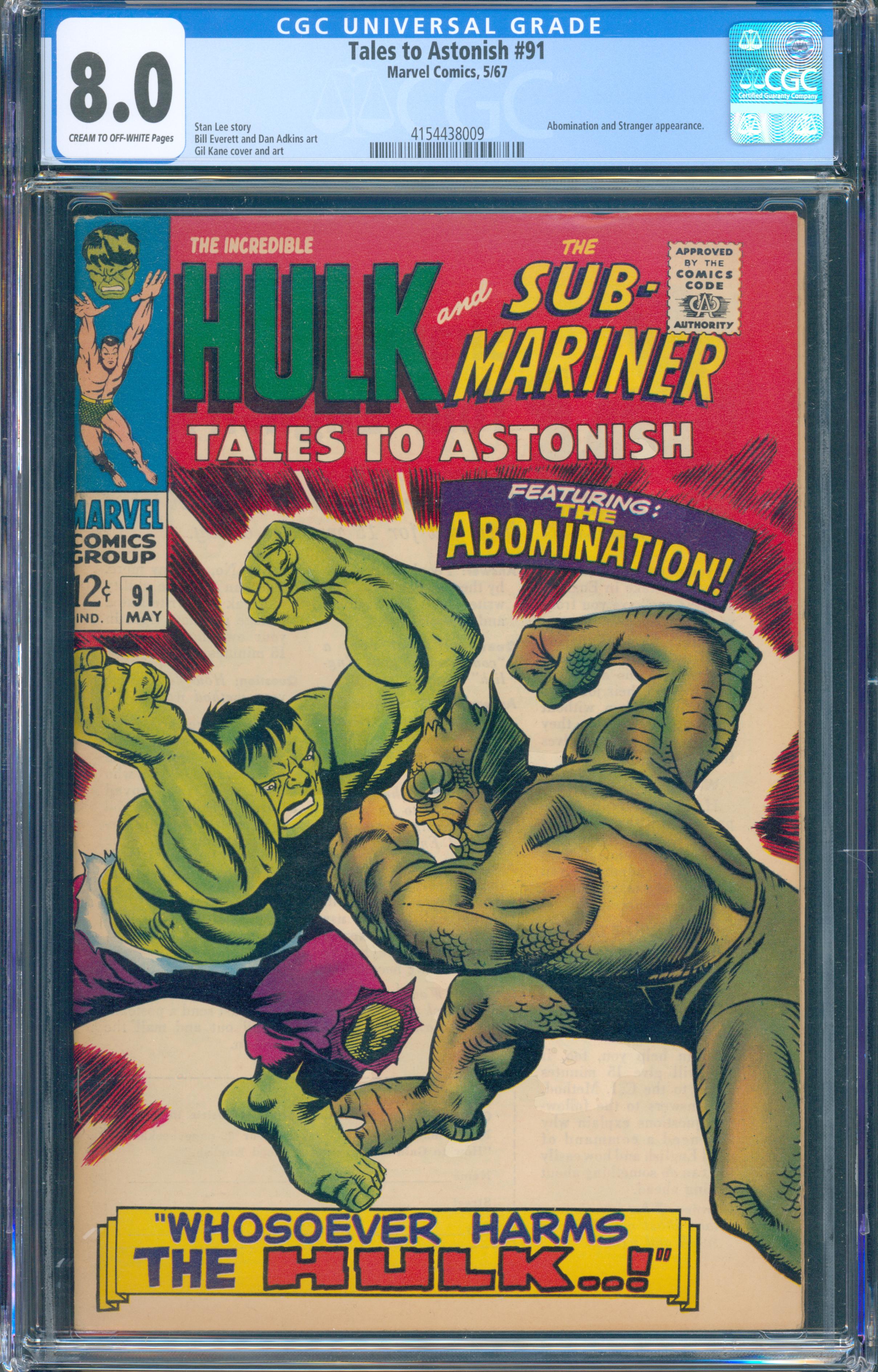 Tales to Astonish #91 (Marvel, 1967) CGC 8.0 — KEY