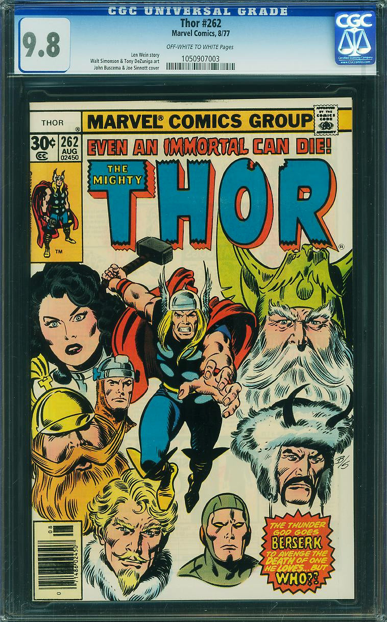 Thor #262 (Marvel, 1977) CGC 9.8 - Highest Graded!