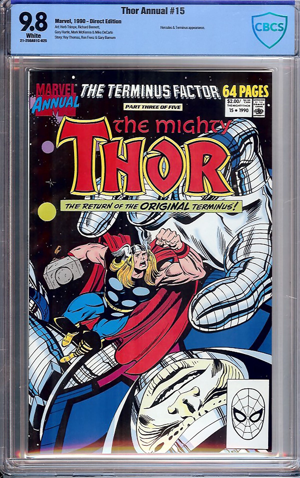 Thor Annual #15 (Marvel, 1990) CBCS 9.8 White