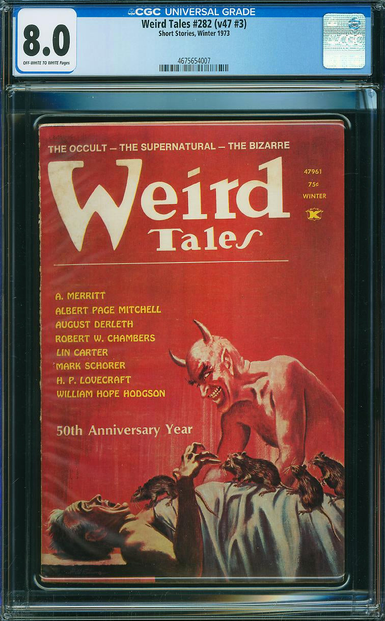 Weird Tales #282 (Vol. 47 #3) – Winter 1973 – CGC 8.0 (VF) – 50th Anniversary