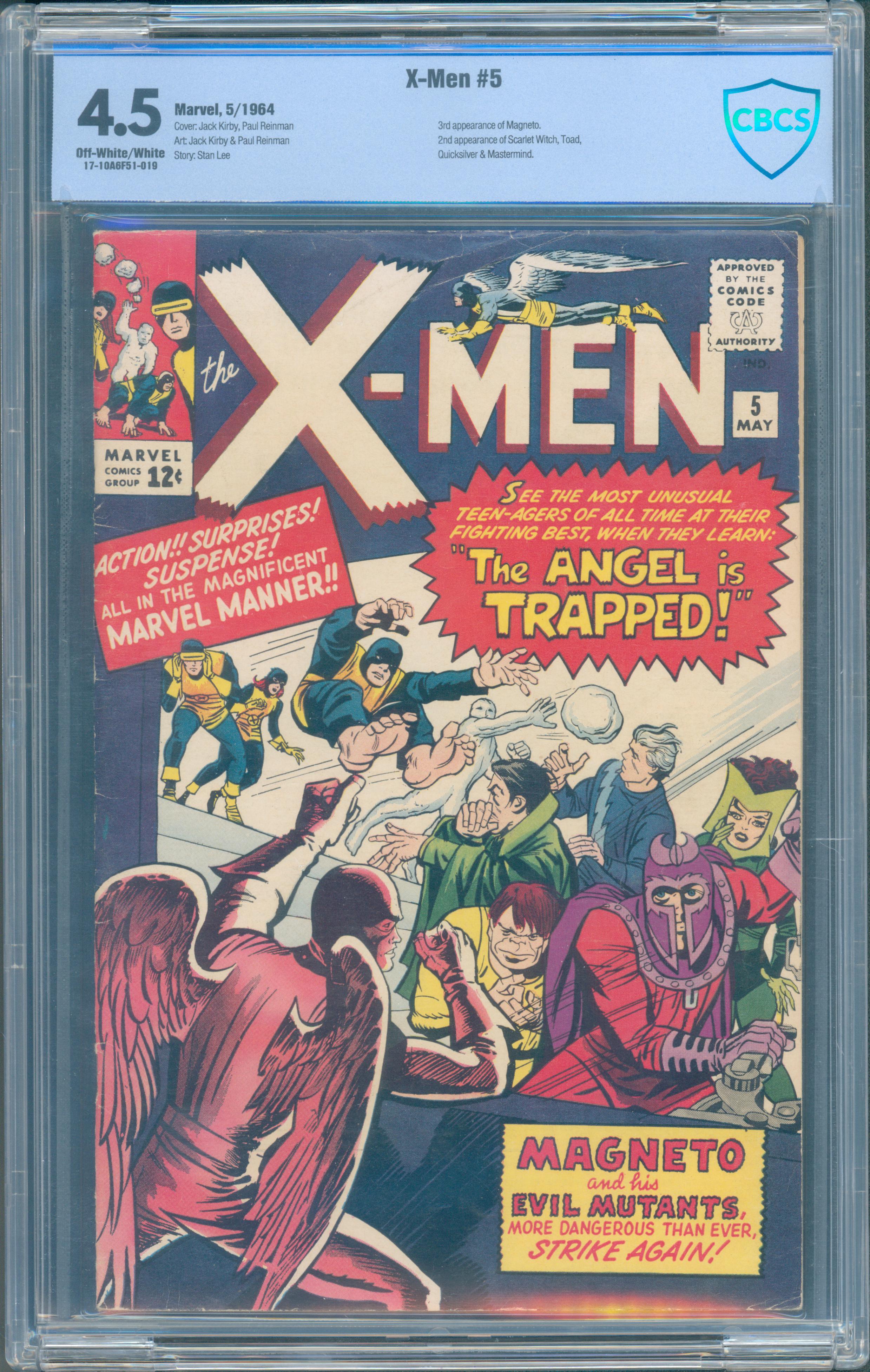 X-Men #5 (Marvel, 1964) CBCS 4.5 — KEY