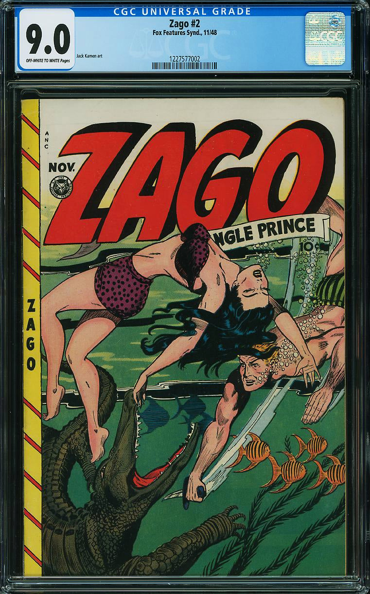 Zago #2 (Fox Features Synd., 1948) CGC 9.0