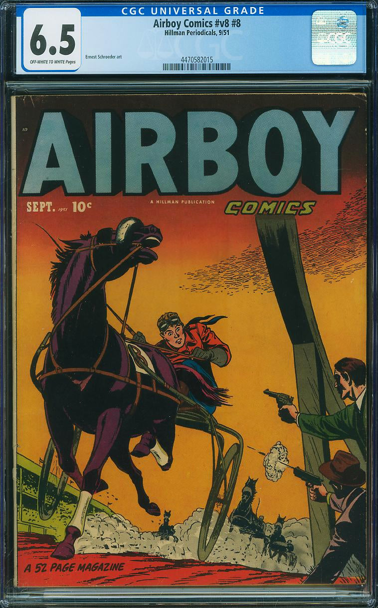 Airboy Comics v8 #8 (Hillman Periodicals, 1951) CGC 6.5 - SCARCE