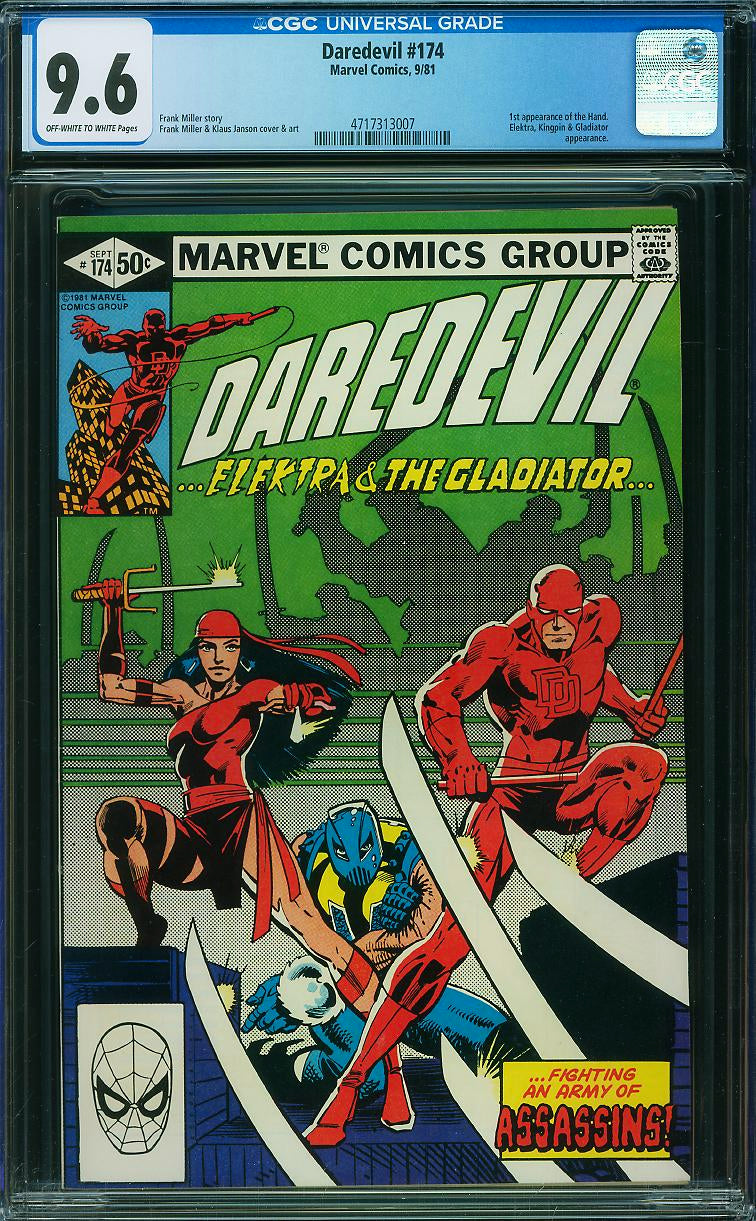 Daredevil #174 (1981) CGC 9.6 | 1st Appearance of the Hand