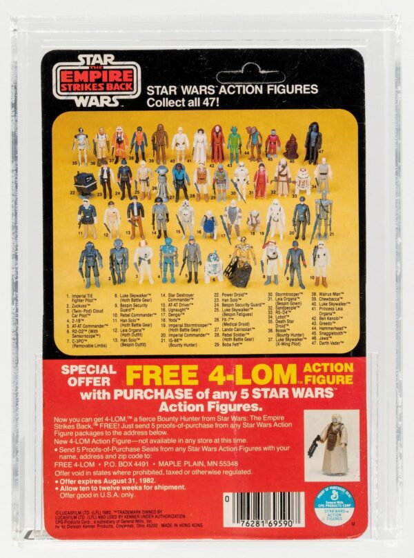 Empire Strikes Back Imperial Commander, 47 BACK - AFA 60 EX. - Image 2