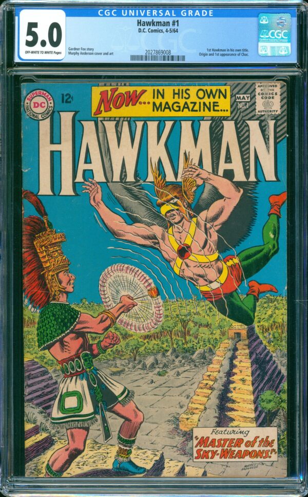 Hawkman #1 (DC, 1964) CGC 5.0 KEY