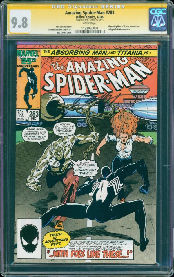 Amazing Spider-Man #283 (Marvel, 1986) CGC 9.8