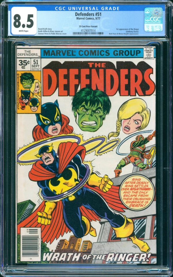 Defenders #51 (Marvel, 1977) CGC 8.5 - Price Variant