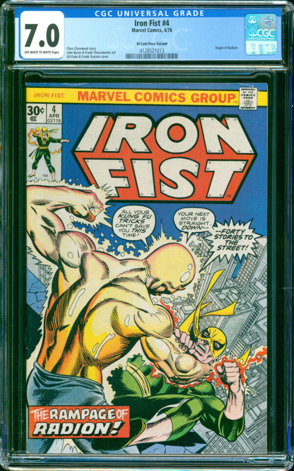 Iron Fist #4 (Marvel, 1976) CGC 7.0 - Price Variant