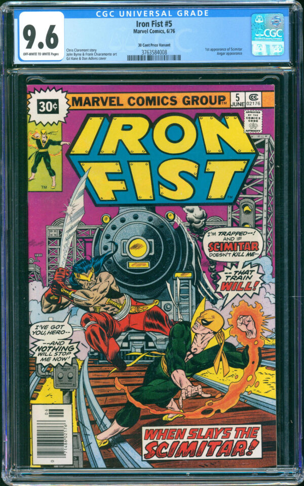 Iron Fist #5 (Marvel, 1976) CGC 9.6 - Price Variant