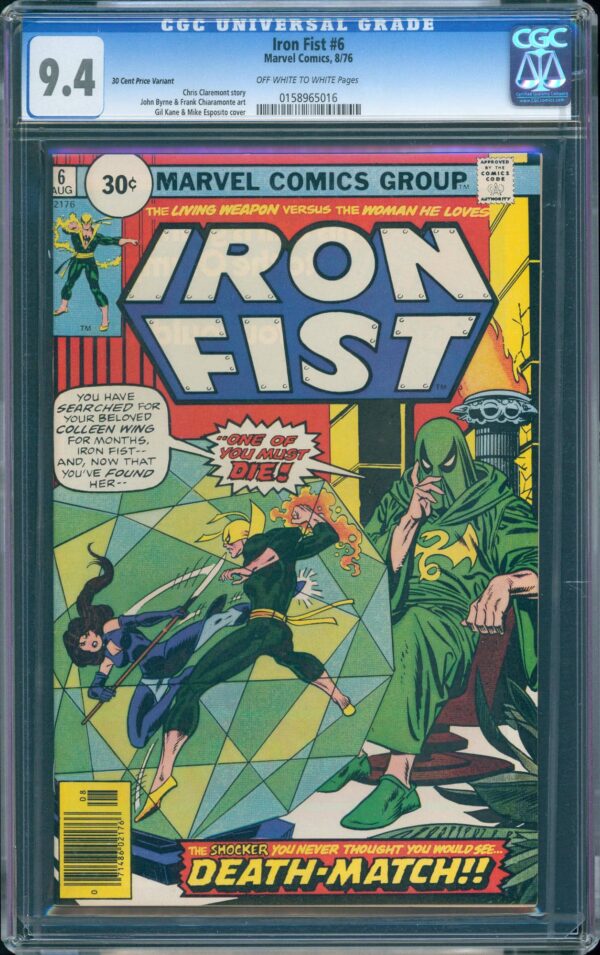 Iron Fist #6 (Marvel, 1976) CGC 9.4 - Price Variant