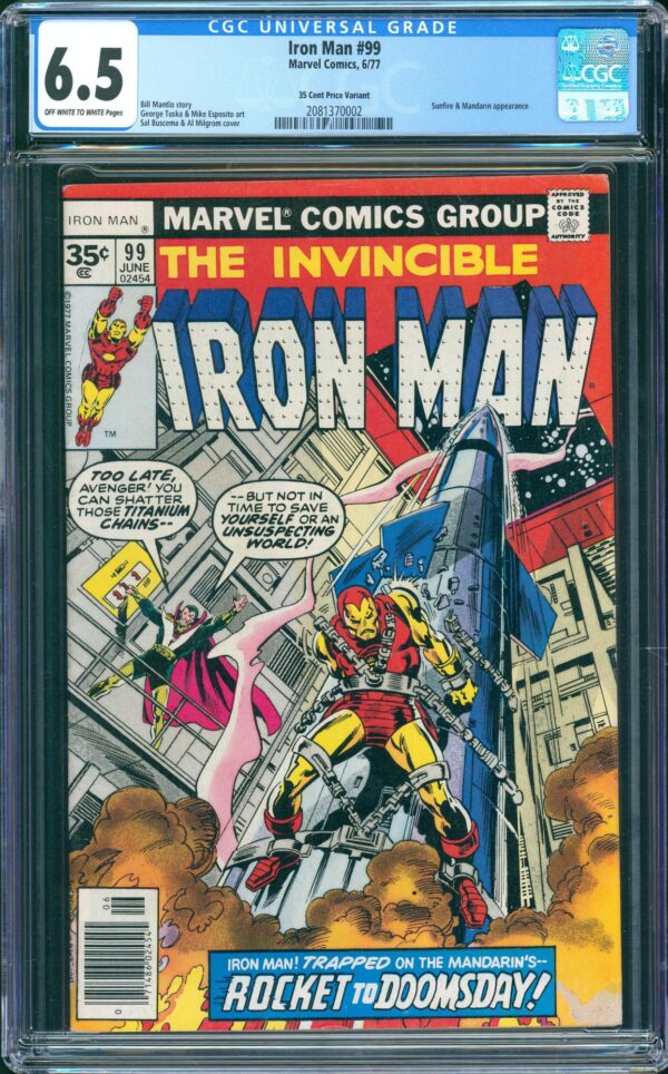 Iron Man #99 (Marvel, 1977) CGC 6.5 - PRICE VARIANT