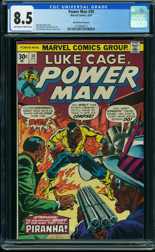 Power Man #30 (Marvel, 1976) CGC 8.5 - PRICE VARIANT