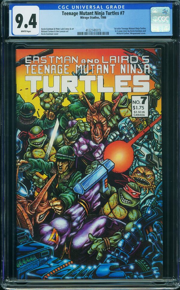 Teenage Mutant Ninja Turtles #7 (Mirage, 1986) CGC 9.4