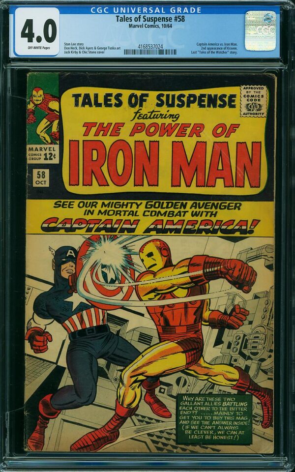 Tales of Suspense #58 (Marvel, 1964) CGC 4.0