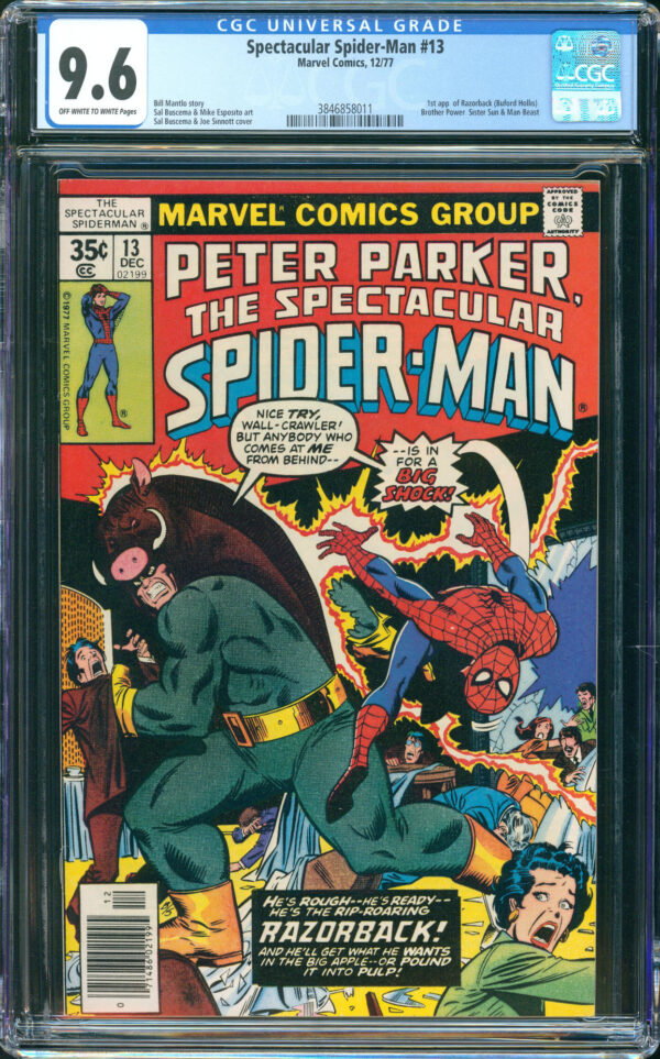 Spectacular Spider-Man #13 (Marvel, 1977) CGC 9.6 - KEY