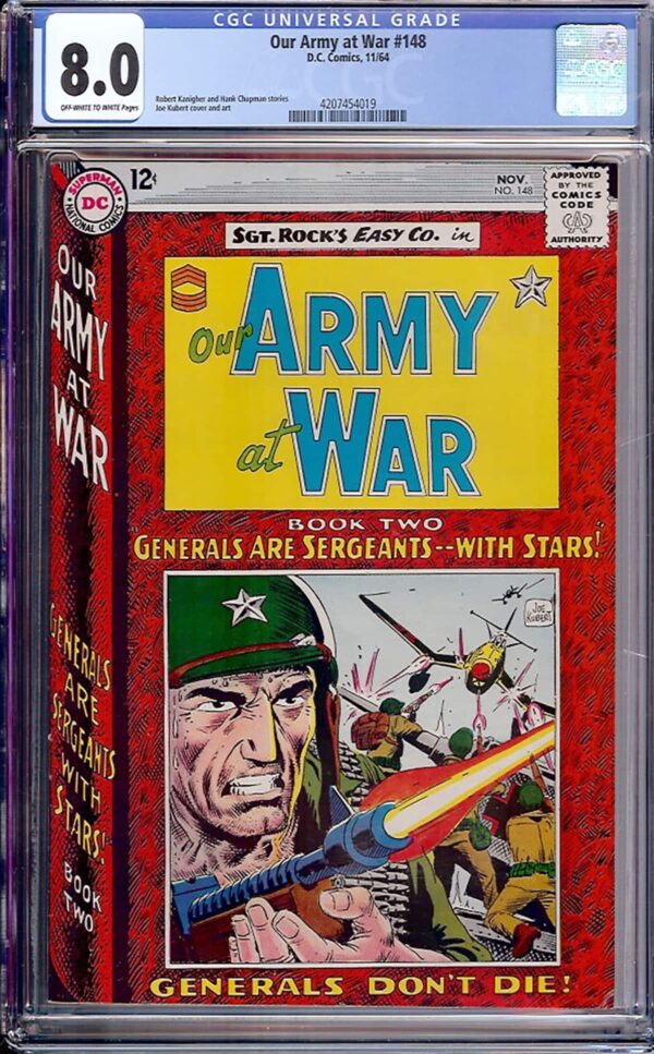 Our Army at War #148 (DC, 1964) CGC 8.0