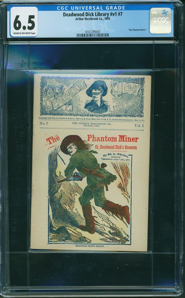 Deadwood Dick Library v1 #7 (Arthur Westbrook, 1899) CGC 6.5- HIGHEST GRADED!