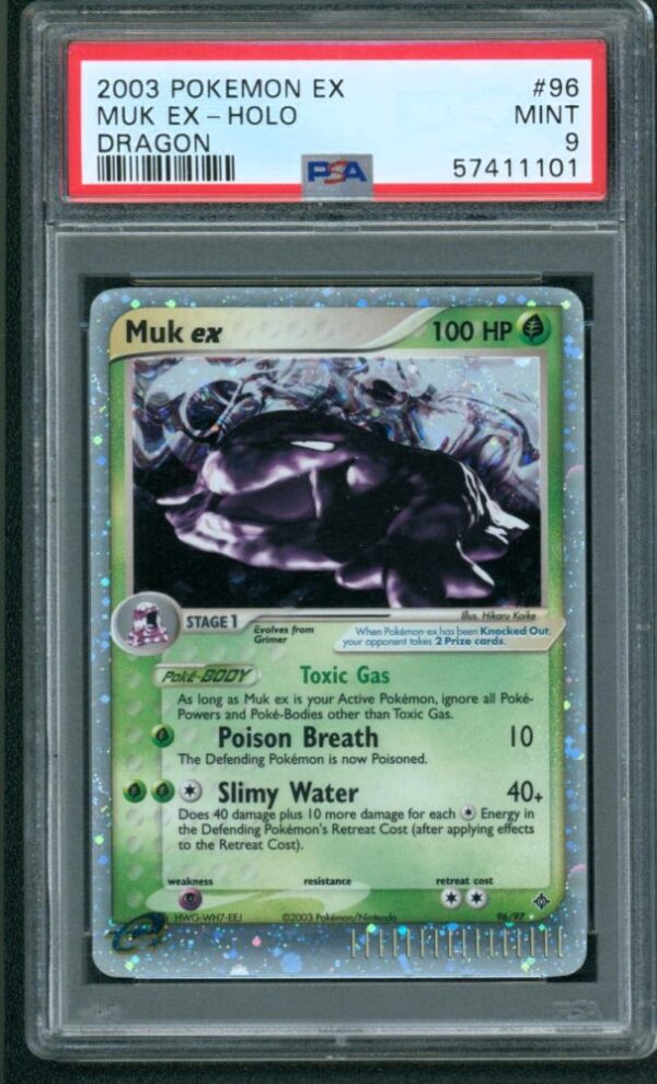 Muk #96 (Pokemon Ex, 2003)  CGC 9 Mint - Swirl