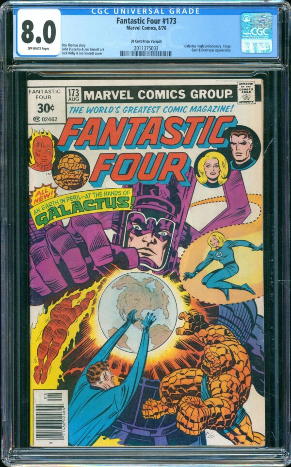 Fantastic Four #173 (Marvel, 1976) CGC 8.0 - Price Variant