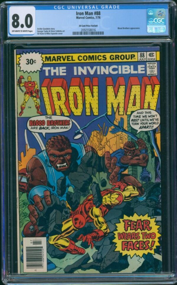 Iron Man #88 (Marvel, 1976) CGC 8.0 - PRICE VARIANT