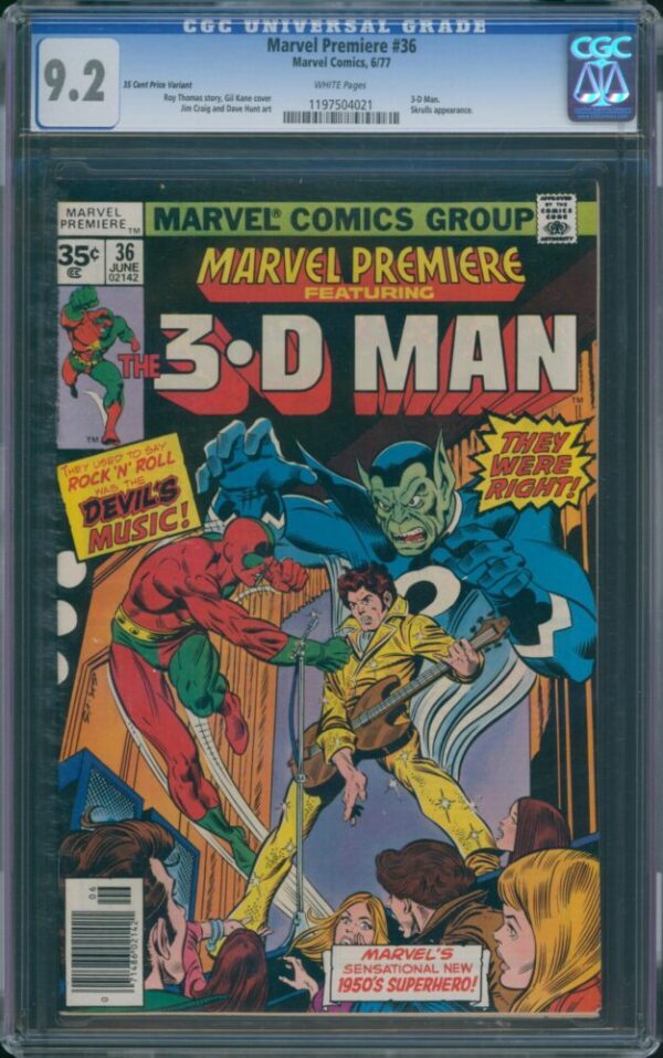 Marvel Premiere #36 (Marvel, 1977) CGC 9.2 - PRICE VARIANT