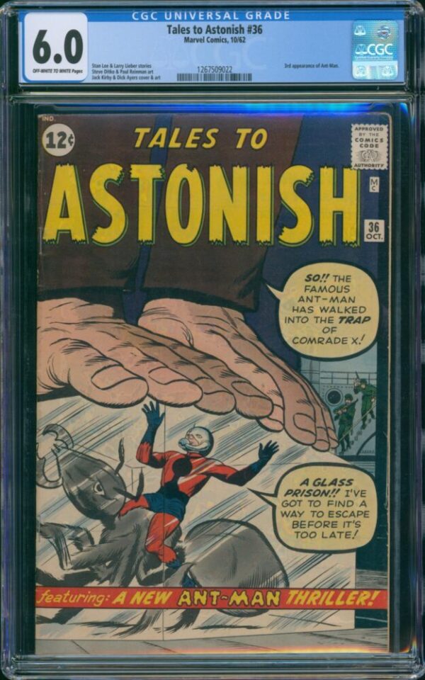 Tales to Astonish #36 (Marvel, 1962) CGC 6.0